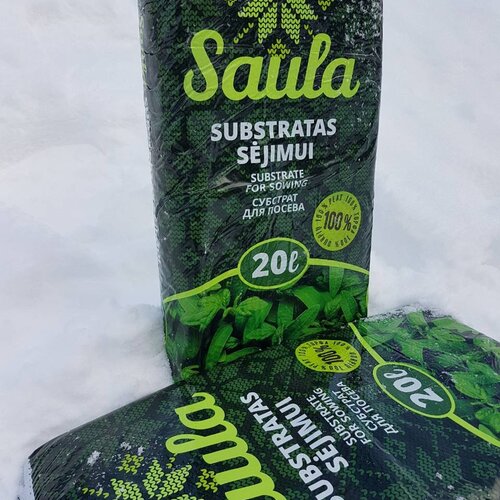 Торфяной субстрат SAULA для посева семян, 20 л